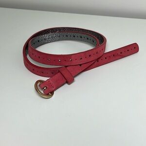 Boden pink suede belt size small